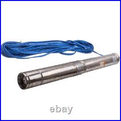 4 inch 1.1KW Borehole Deep Well Water Submersible Pump 50Hz 220-240V 20M Cable