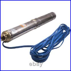 4 inch 4000l/h Borehole Deep Well Water Submersible Pump 50Hz 220-240V 20M Cable