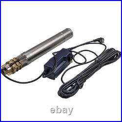 6 bar 3 0.75KW 2800 L/h Submersible Water Deep Well Borehole Pump New