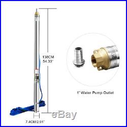 750w Borehole Pump Deep Well Pump Submersible Water Pump Electric Water Pond