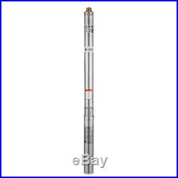 750w Stainless Steel Submersible Deep Well Pump Under Water 380 Ft 240v