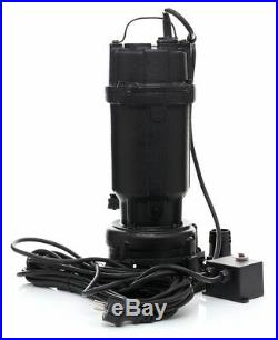 Cesspool Sewage Dirty Water Deep Well Septic Sump Pump + Grinder 3050W 29000L/h