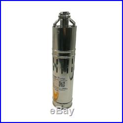 DC 12V Brushless Solar Deep Well Submersible Water Pump 260W, Stainless Steel