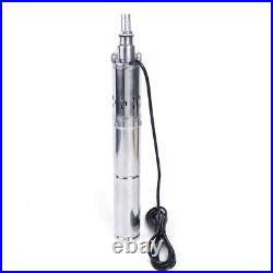DC 24V 370W Deep Well Solar Water Pump MPPT Bore Hole Submersible Pump 1.8m³/h