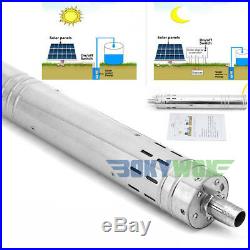 DC 24V Solar Screw Deep Well Submersible Pump 432W, Stainless Steel, 1099.85GPH