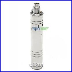 DC 48V Solar Deep Well Screw Submersible Water Pump 489W, Stainless Steel, 3.5'