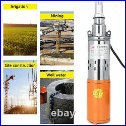 DC 48/60V 380W 1.2M³/H 55M Max Lift Solar Submersible Deep Well Water