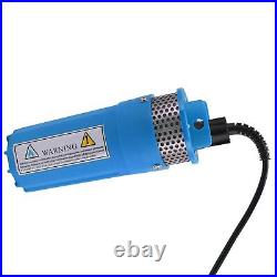 Deep Well Submersible Water Pump DC 12V Solar Dry Well For Swimming Pool Blue