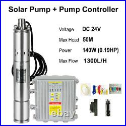 Deep Well Water Pump 3 140W 400W 600W 900W Submersible with MPPT Controller Kit