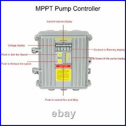 Deep Well Water Pump 3 400W 500W 600W Submersible with MPPT Controller Kit