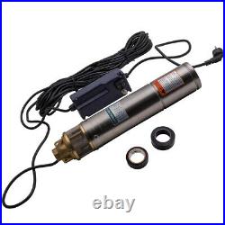 Durable 4inch 750W 2600L/H Borehole Deep Well Submersible Water Pump 20m Cable