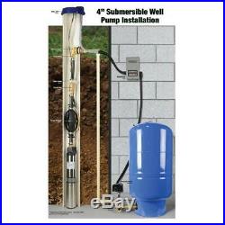 EVERBILT 1/2 HP Submersible 2-Wire 10 GPM Deep Well Water Pump EFSUB5-122HD