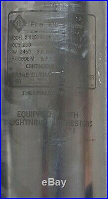 FRANKLIN 1/2 HP Deep Well Submersible Pump Motor Super Stainless 2145059004