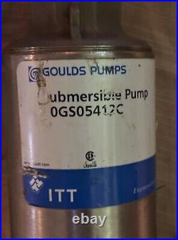 GOULDS PUMPS Deep Well Submersible Pump # 10GS05412C