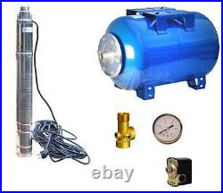 IBO 24 litre vessel/tank and 3 SQIBO-0.75 deep well pump booster set + fittings