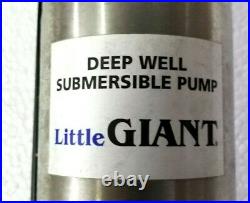 Little Giant W12G05S7-22P 1/2 HP 12 GPM Deep Well Submersible Pump