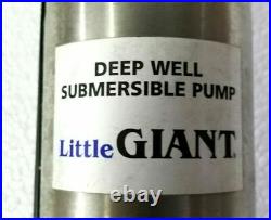 Little Giant W12G05S7-22P 1/2 HP 12 GPM Deep Well Submersible Pump W12G05S722