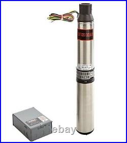 NEW Red Lion (14942402) 4 Deep Well Submersible Pump with Control Box UNTESTED