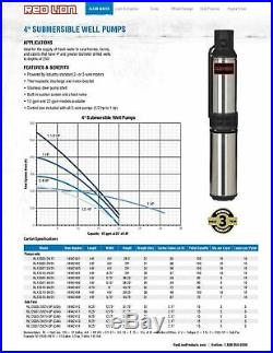 Red Lion 14942402 Submersible Deep Well Pump
