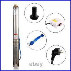 SHYLIYU 220-240v 1hp Deep Well Submersible Pump 4 Max-236ft 25GPM 10 Impellers