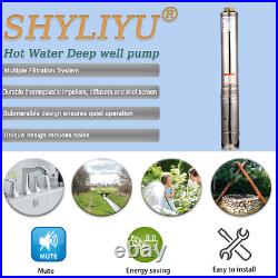 SHYLIYU 2.5 OD Pipe 1/3HP Deep Well Pump Submersible Water Well Pump 220V/50Hz