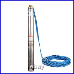 SHYLIYU Deep Well Submersible Pump Borehole Water Pump for Groundwater 0.75Hp