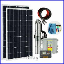 Solar Panel MPPT Deep Well Borehole Solar Water Pump Submersible Complete System