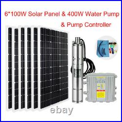 Solar Panel MPPT Deep Well Borehole Solar Water Pump Submersible Complete System