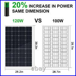 Solar Water Pump + 120W Solar Panel Kit + 12V Battery for Deep Well, Irrigation