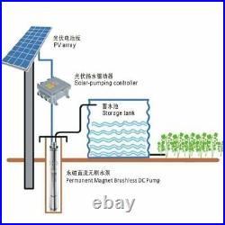 Solar Water Pump Deep Bore Well Submersible with MPPT Controller 400W 500W 600W