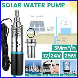 Solar Water Pump Submersible Deep Well 12v 24v Dc Stainless Steel Farm Fountain