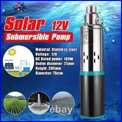 Solar Water Pump Submersible Deep Well 12v 24v Dc Stainless Steel Farm Fountain