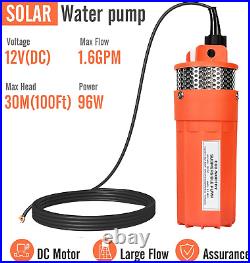 Solar Well Water Pump, 120 W Deep Well Solar Pump System, 12 V 96 W Submersible