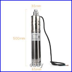 Submersible Brushless Solar Water Pump 3m³/H 120M Head max Deep Well Pump Kit