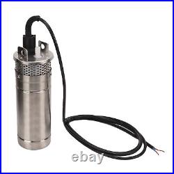 Submersible Deep Well Pump Solar Water Pump 1/2in 120W DC12V 10A XAT