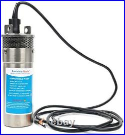 Submersible Deep Well Water Pump 3.2GPM 4 10A/ Alternative Energy Solar Battery