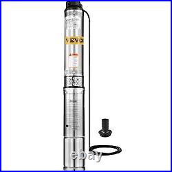 Submersible Pump, Deep Well, 4, 0.5 Hp, 220v, 25.5gpm/164 Ft Max