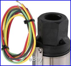 SCHRAIBERPUMP 3 SUBMERSIBLE DEEP WELL PUMP 1HP 115v 348FT 16GPM w/control box 2 Year WARRANTY model 3751M STAINLESS STEEL INCLUDES WIRE SPLICE KIT 